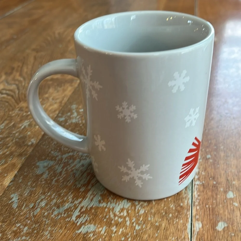 Crate & Barrel Penguin Mug Christmas Holiday Winter Joan Anderson 2020